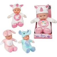 Toi-Toys Poupée douce pour bébé , collection "Beau", avec un costume d'animal, 31 cm