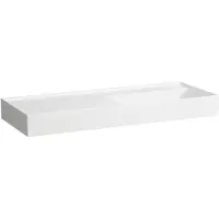 Laufen Kartell lavabo, encastré, tablette à gauche, sans trou pour robinet, sans trop-plein, 1200x460mm, H8133334001121