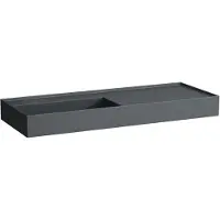 Laufen Kartell lavabo, encastré, tablette à droite, sans trou pour robinetterie, sans trop-plein, 1200x460mm, H8133327581121