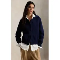 Ralph Lauren pour femme. 211B17759001 Cardigan en mélange de coton marine (S), Casuel