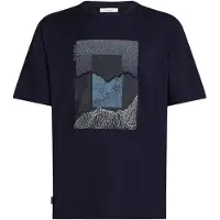 Icebreaker Merino 150 Tech Lite Relaxed Mountain Shift Short Sleeve T-shirt Bleu XL Homme