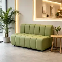360Home Canapé professionnel, canapé de restauration, banc rembourré pour café, bar, bistrot, hôtel, espace d'accueil, vert clair, 120 × 70 × 80 cm 1076