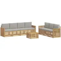 vidaXL Ensembles de canapés en bois massif d'acacia