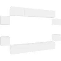 vidaXL Ensemble de 8 meubles TV blanc en bois composite