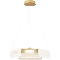 Nova Luce Aider - lampe suspendue - Ø 63 x 130 cm - 34W dimmable LED inclus - laiton doré