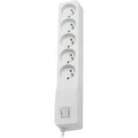 LESTAR ZX 510 G-A K.:SZ 3,0M parasurtenseur Blanc 5 prise(s) AC 230 V 3 m
