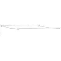 vidaXL Cadre d'auvent blanc 400 x 350 cm en aluminium