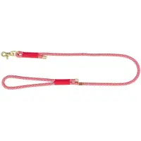 Trixie Hondenriem Soft Rope Rouge / Crème - 120X0,6 Cm (S, XS, Chien, Général, Promenade)