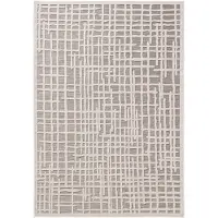 Benuta tapis intérieur & extérieur Flora Gris 200x300 cm tapis de salon tapis d’extérieur rectangulaire motif poil ras