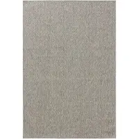 Benuta tapis intérieur & extérieur Iowa Gris clair 200x300 cm tapis de salon tapis d’extérieur rectangulaire uni moderne poil ras scandinave