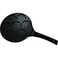 Ibili Poêle à crêpes -Natura, aluminium, noir