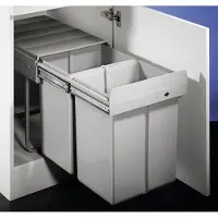 Wesco 787911-85 Trieur de déchets 40 (2x20) litres DOUBLE 4 à partir d'une largeur d'armoire de 40 cm
