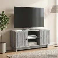 Prolenta Maison Exclusive - Meuble TV 102 x 34,5 x 50 cm Gris Sonoma (aggloméré)
