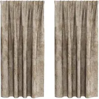 vidaXL Rideaux en velours 2 pcs Champagne 175 x 140 cm Velours