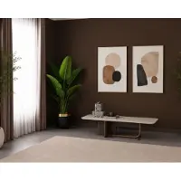 Xl Moebel Gmbh Table basse moderne beige, table de salon de luxe, design, neuve