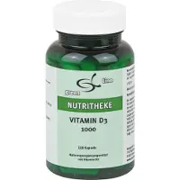 11 A Nutritheke GmbH Green Line Nutritheke, capsules de vitamine D3 (1 000 UI), boîte de 180 capsules