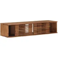 vidaXL Meuble TV avec rangement et porte, couleur naturelle, 105 x 30 x 22,5 cm,