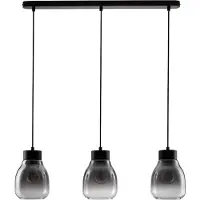 Lyora Suspension Blacu 3 lumières noir droit