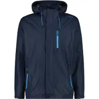 CMP Veste Homme Zippée Avec Capuche Et Ventilation N950 Noir Bleu 48