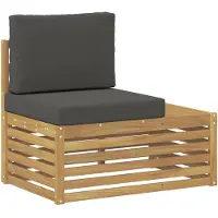 vidaXL Ensemble de canapés d'extérieur avec coussins, 4 pièces, blanc et anthracite