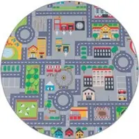 Tapis.nl Tapis pour enfants Bini gris 200 cm rond