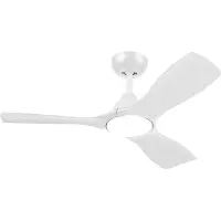 Philips Plafonnier Olas avec ventilateur, 30 W (ventilateur) + 24 W (éclairage), Ventilateur domestique à hélice, Blanc, Plafonnier, Métal, IP20, I