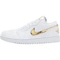 Nike Air Jordan 1 Low SE "White Metallic Gold" blanc/or, taille : 41