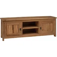 vidaXL Meuble TV 110 x 30 x 40 cm en teck massif naturel