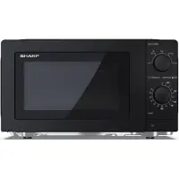 Sharp Four à micro-ondes YC-MS181AE B, 18 litres, 700 watts, 5 niveaux de puissance, couleur noire