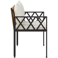vidaXL Bancs d'extérieur 2 places 116 x 56 x 75 cm en rotin synthétique