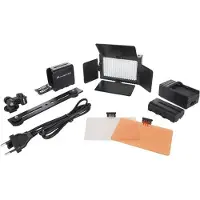 Falcon Eyes - Set de lampes LED - Dimmable DV-160V-K2 avec batterie