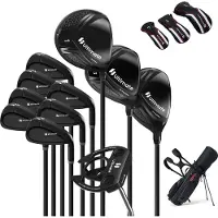 Northix Men's Right-Handed Golf Club Set with Stand Bag