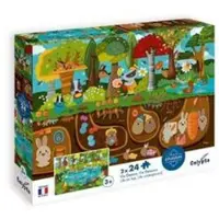 Carletto Deutschland Puzzles - SENTOSPHÈRE - 24 pièces - La vie au-dessus / La vie au-dessous - Observation - Mémoire - Logique - À partir de 3 ans