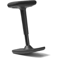 Dauphin Tabouret assis-debout , H 500-750 mm, base avec fonction de bascule, H 500-750 mm, base à disque, avec fonction de bascule, noir