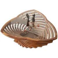 Xl Moebel Gmbh Table basse moderne pour salon, en bois marron, confortable, neuve, élégante et raffinée