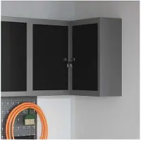 vidaXL Cabinet à Outils avec étagère Noir et gris 55 x 55 x 55 cm