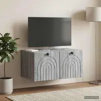 Prolenta Maison Exclusive - Meuble TV mural Sonoma gris 59,5 x 41 x 30 cm