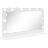vidaXL Miroir de lavabo blanc 80 x 45 x 18 cm verre et bois plaqué