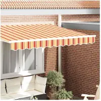 vidaXL , protections pour stores, jaune et orange, 230 x 20 cm, polyester