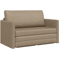 vidaXL Canapé-lit Cappuccino 124 x 71 x 78 cm Similicuir