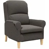 vidaXL fauteuil Gris foncé 76 x 94 x 102 cm Tissu Sharpa