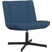 vidaXL Chaise pivotante bleu 63 x 75 x 76 cm Tissu