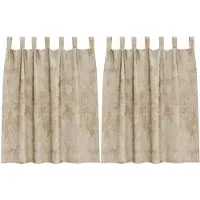 vidaXL Rideaux en velours 2 pcs Crème 140 x 140 cm Velours