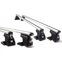 Amos Barres de toit pour Volkswagen Transporter (T6) Van 4/5 portes, année de construction 2015-2021