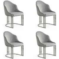 Xl Moebel Gmbh Salle à manger : 4 chaises. Design moderne et luxueux, confortables avec assise rembourrée