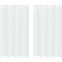vidaXL Rideau en Voile 2 pcs Blanc 175 x 140 cm Polyester