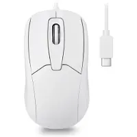 Perixx PERIMICE-209 C W, souris USB-C filaire, molette de défilement, blanche