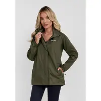 MINOTI Veste de pluie à capuche, couleur kaki, taille 44, pour fille
