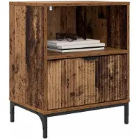 vidaXL Table de chevet Bois ancien 49 x 36 x 61 cm Bois d'ingénierie