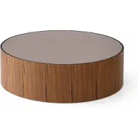 Xl Moebel Gmbh Ensemble de tables basses, style moderne, marron, pieds en bois, plateau en bois, rond, neuf